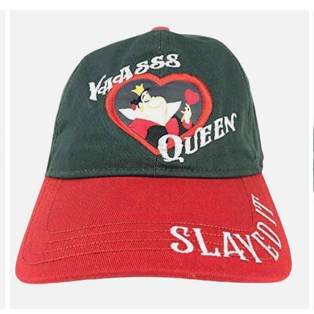 Disney Parks Yaasss Queen of Heart Slayed It Alice in Wonderland Hat Cap OS NWT